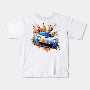 Car Racing Formula 1 Competition Abstract Kids T-Shirt